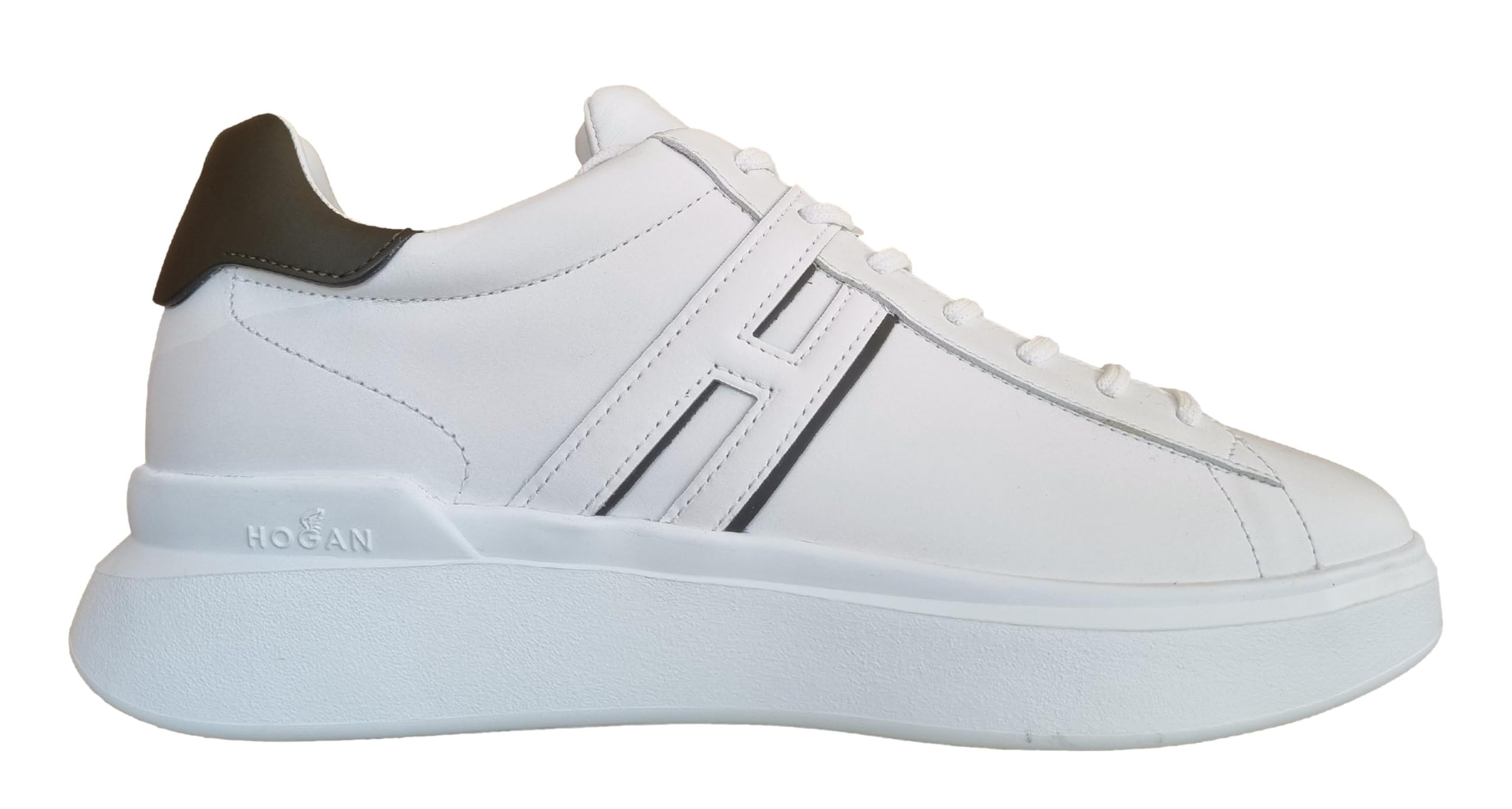 Hogan Zapatillas Hombre Sneakers H580 HXM5800DV42R37239Q Blanco Verde Bosque