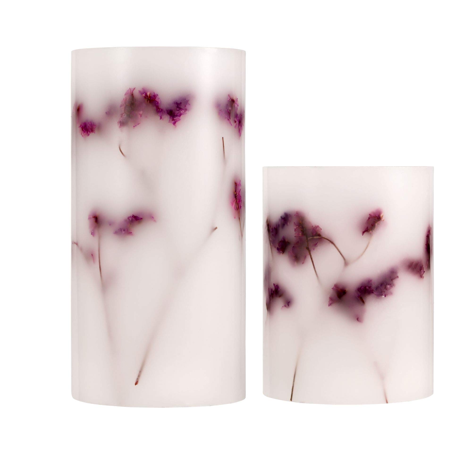 Pauleen 48129 Shiny Bloom Candle świeca woskowa na baterie z funkcją programatora czasowego na 6 godz., timer, świeca LED, zestaw 2 szt.