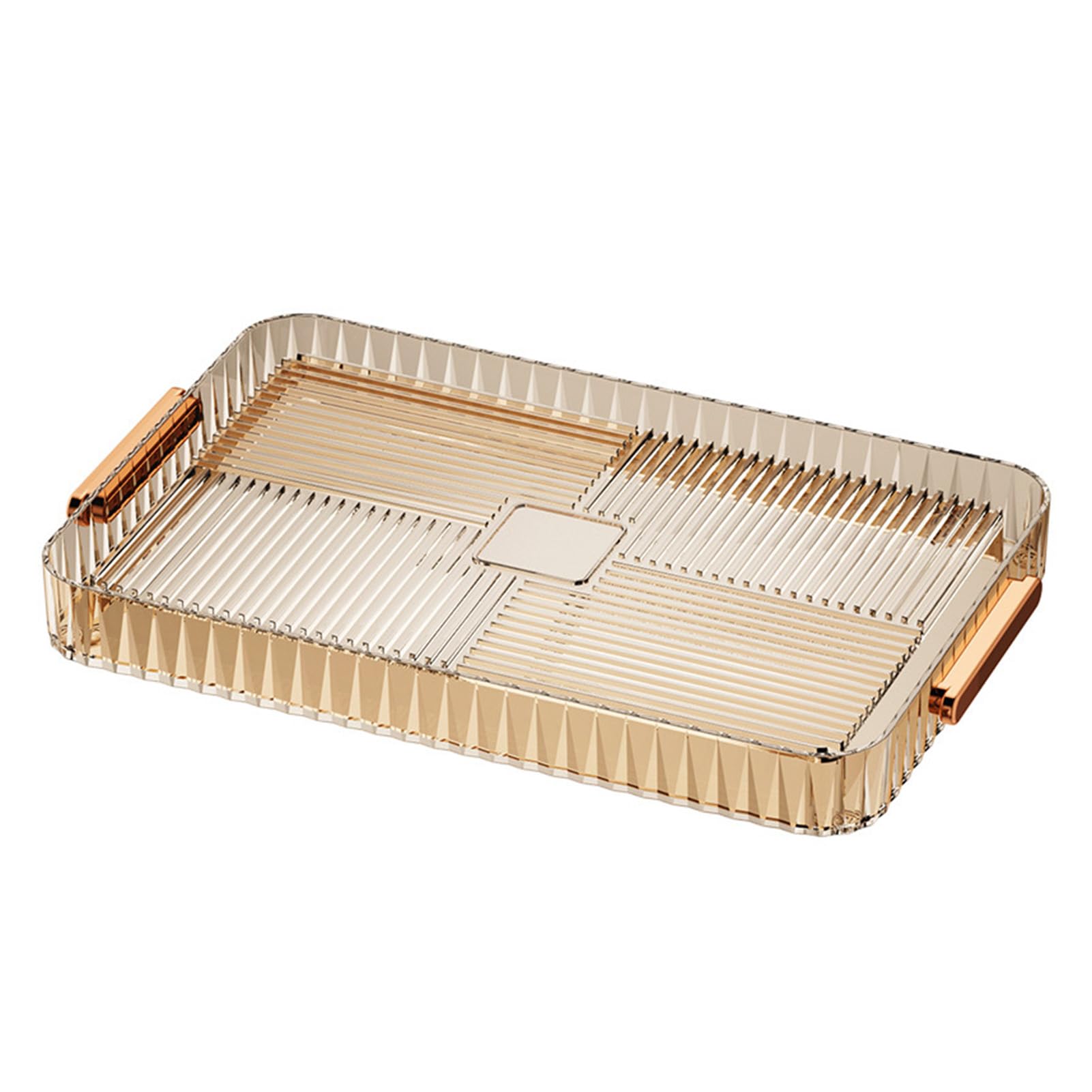 Serv Tray With Handle Transparent Tea Snack Board