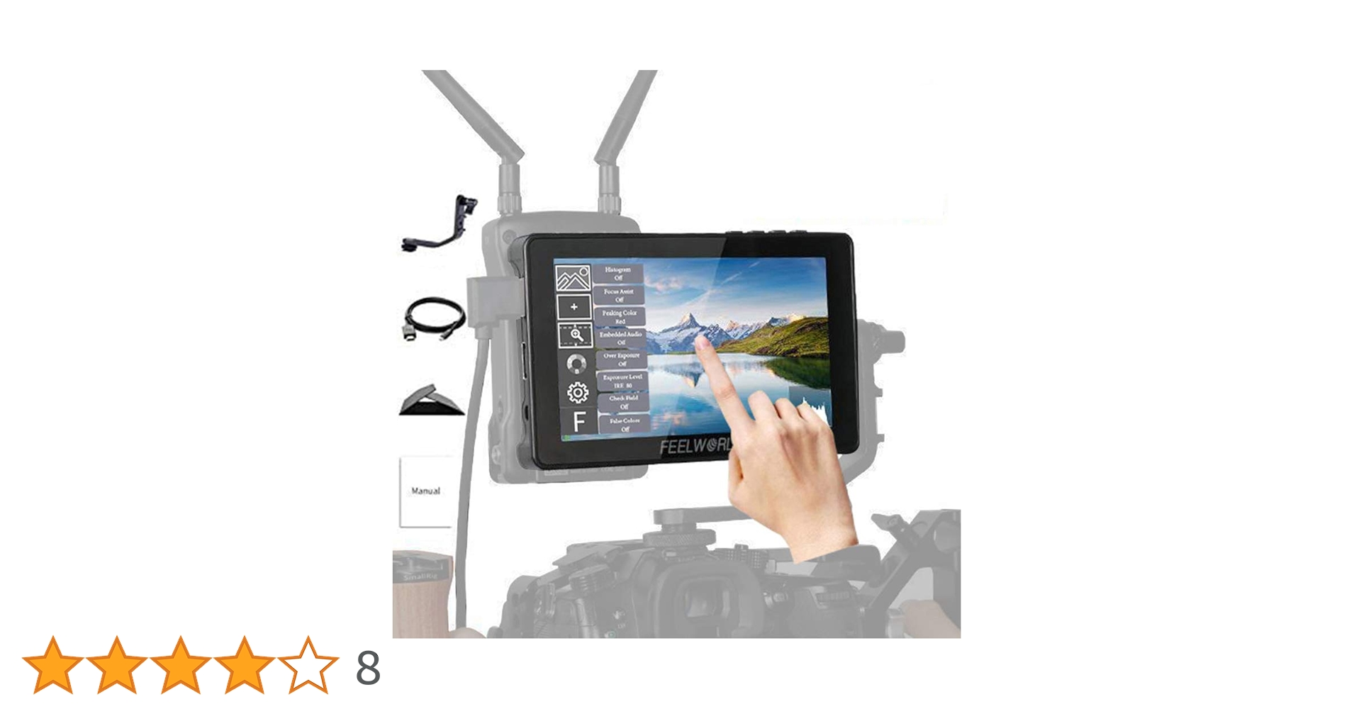 Amazon | FEELWORLD F5 Pro 5.5インチDSLRカメラフィールド