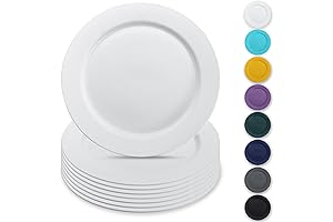 Berglander White Reusable Plastic Plates for Every Occasion