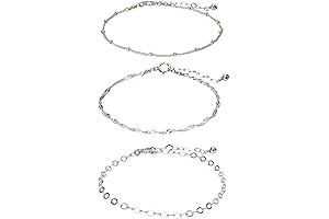 Heart Link Bracelet Set Sterling Silver