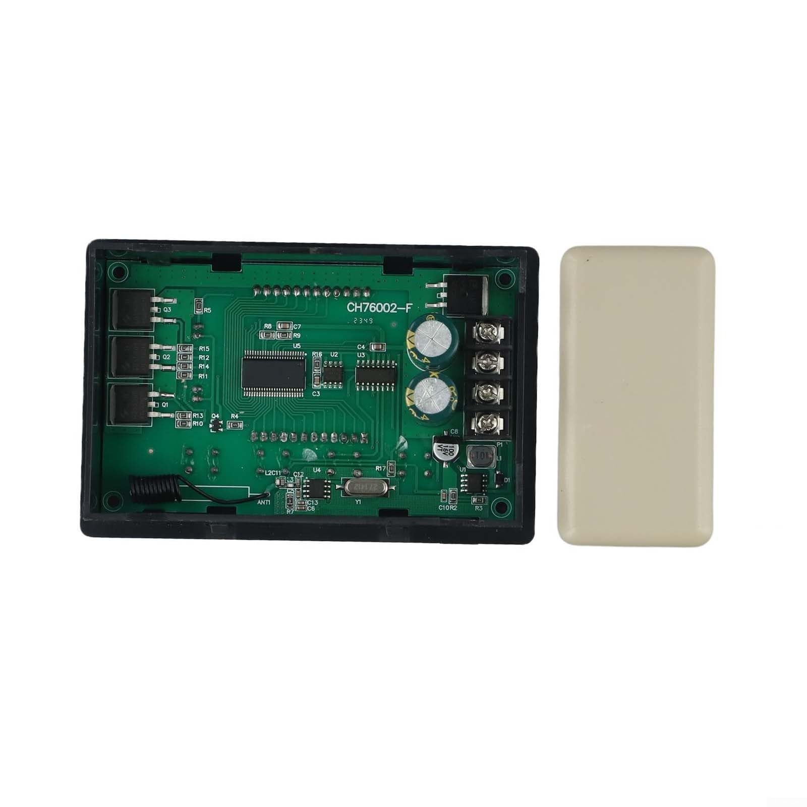 DC para controlador de velocidad del motor PWM, 6.5V-55V 30A con control remoto inalámbrico, pantalla LCD, arranque/parada ajustable, para automatización de motores de cepillo