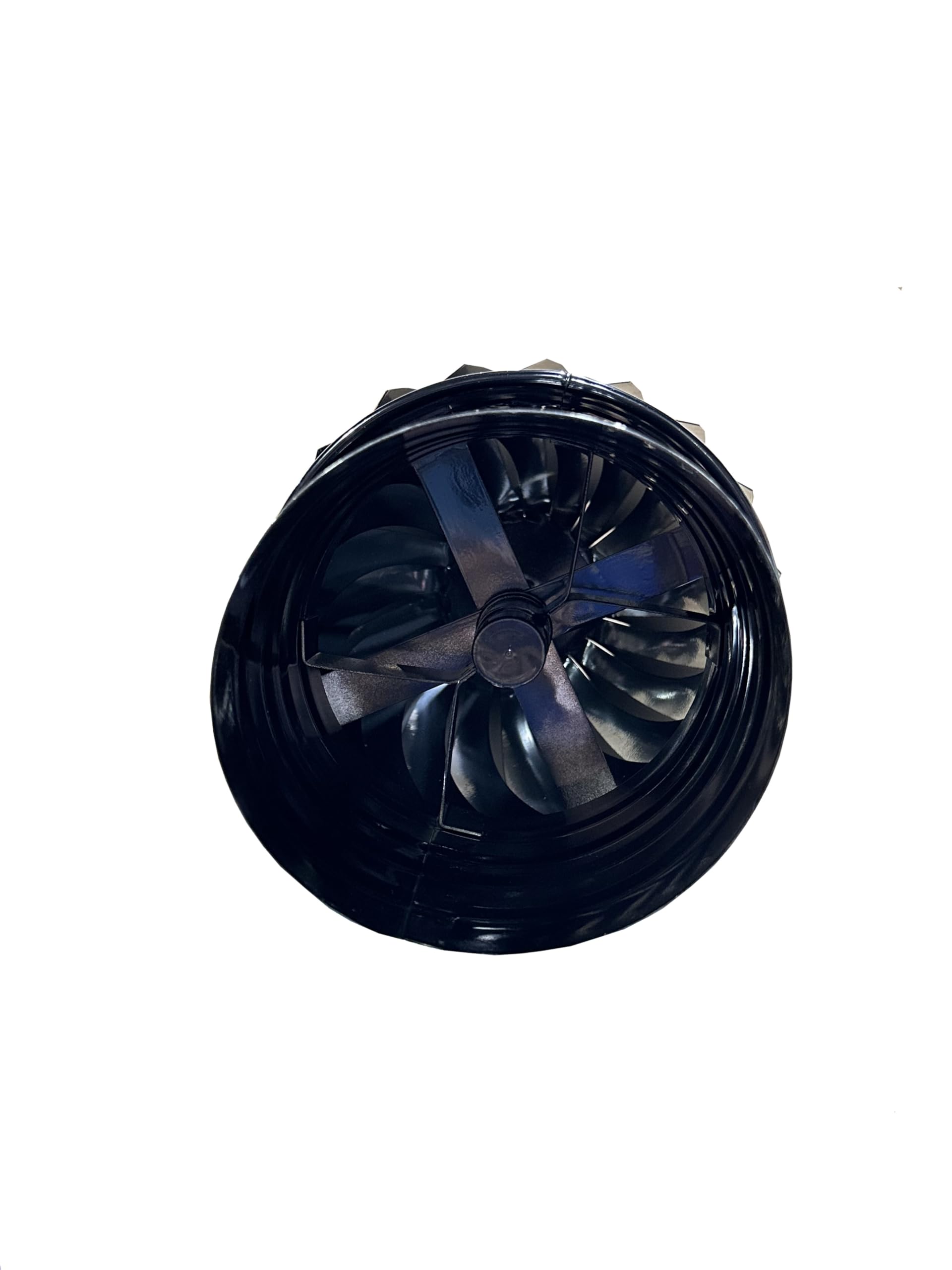 Sombrero Chimenea Extractor de Humo Giratorio de Viento Vitrificado, capuchón chimenea giratorio Negro para salida de humo (100)