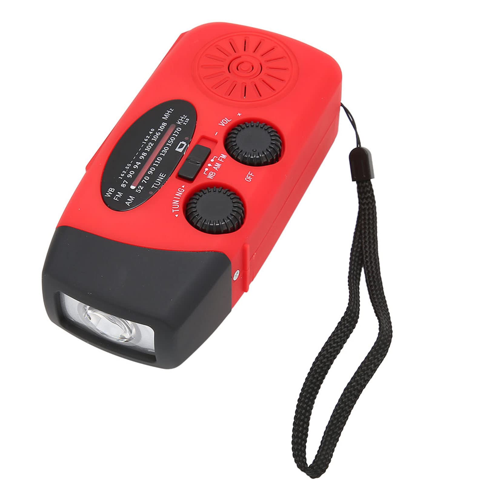 Radio Dinamo Manivela Solar Con Luz LED Y USB - AM/FM, Cargador Para Camping, Emergencias