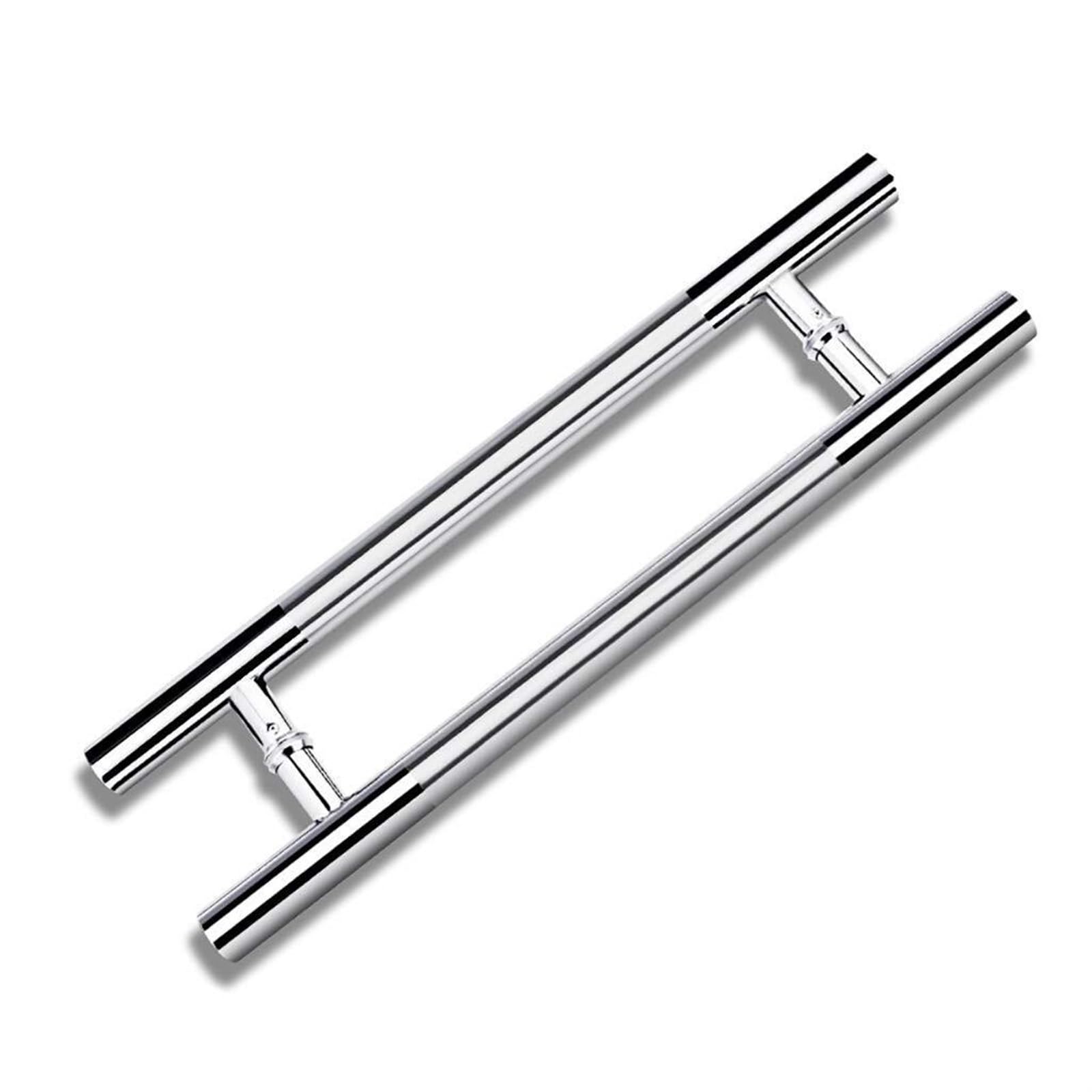 GYRAZXS Stainless Steel Round Tube Door Handle Easy Install Commercial Office & Wooden Barn Door Sliding Push Pull Handle for Enhanced Durability and Style