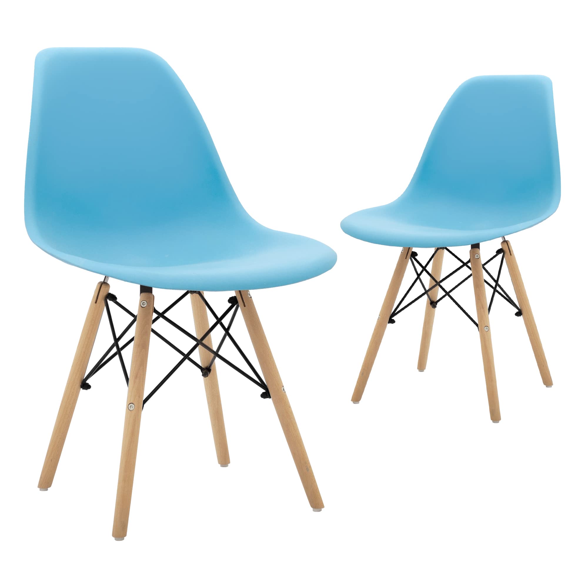 CangLong Modern MidCentury Side Chair Dining Chair with Natural Wood