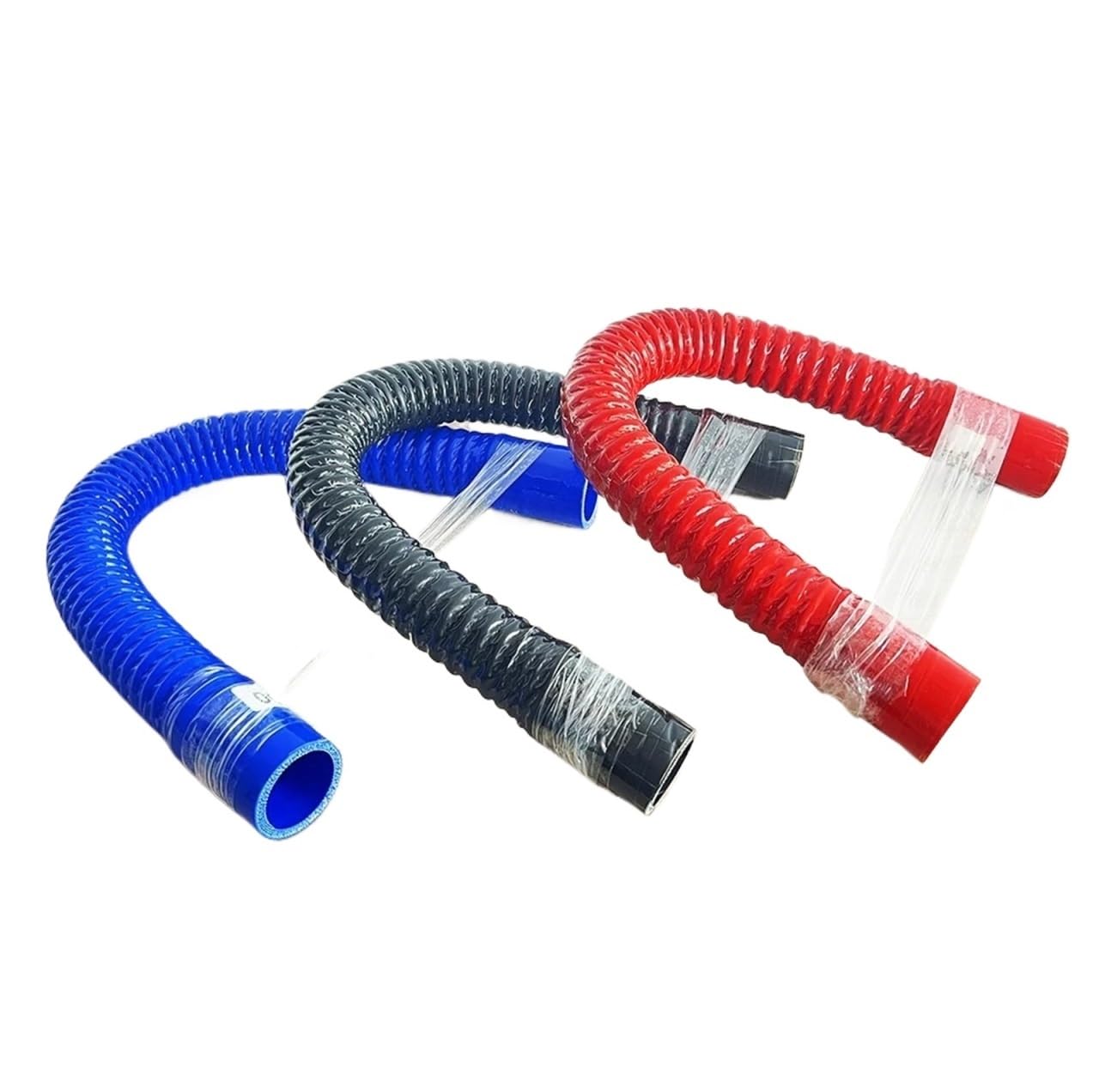 Tubo Di Aspirazione Aria Tubo Corrugato In Filo Acciaio Nero Flessibile In Silicone Aspirazione Ad Alta Pressione Temperatura Collegamento Filtro Dell'aria Intercooler(1000mm,ID 50mm)