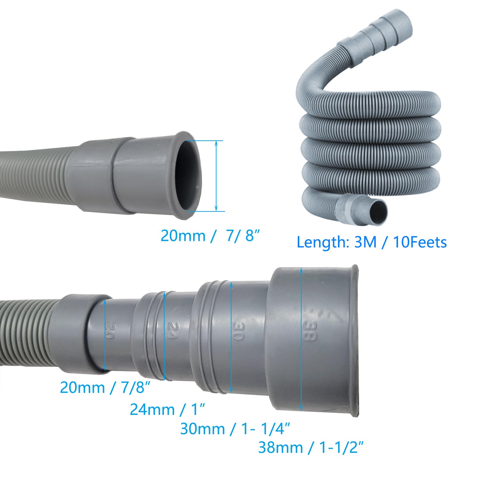 Spares2go 2 To 1 Drain Hose Outlet For Bosch Dishwasher And Washing - View #6