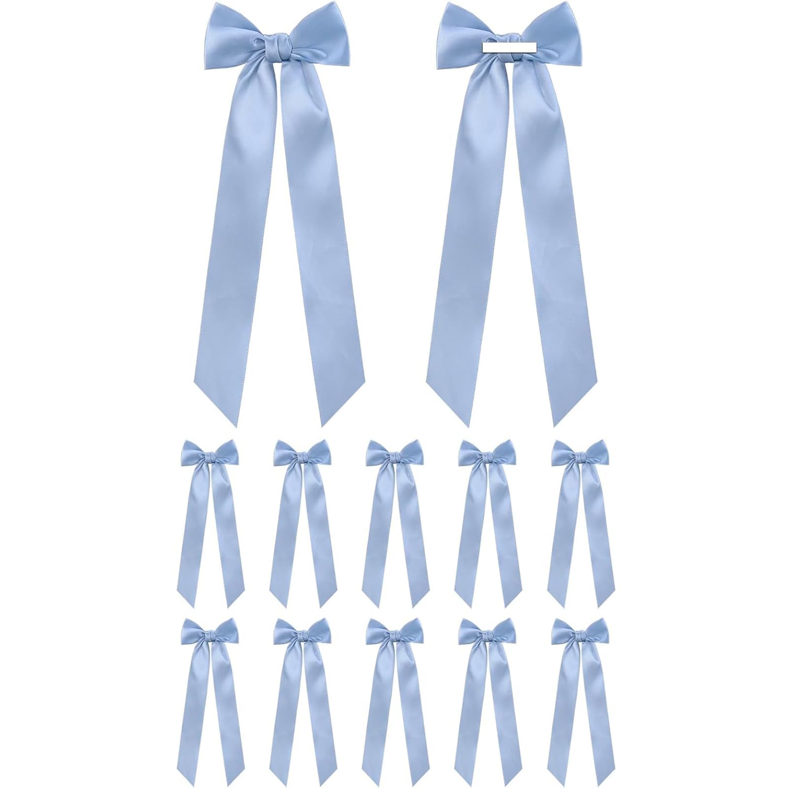 Xjdzineq 12 Satins Ribbon Bowknots Sturdy Decorative Accessories Ribbon Gift Wrapping Supplies for Craft and Holiday Parties Elegant Ballet Inspired Party Decors