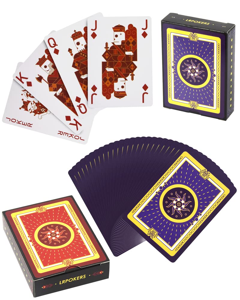 Amazon.co.jp: LRPOKERS トランプ 2セット 各角に4つのピップ