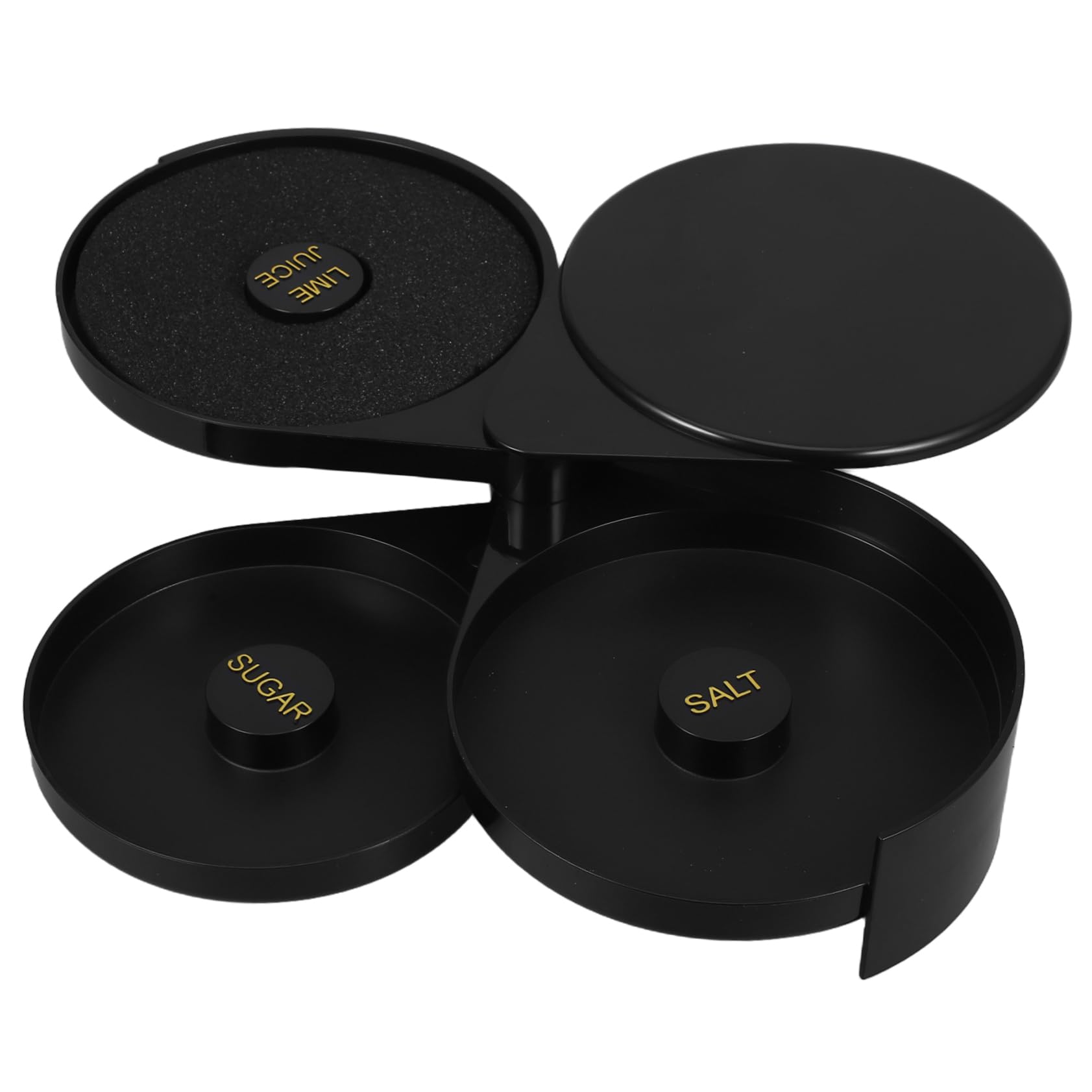 Hohopeti Plastic Salt Rimmer Box Lid Essential Bar Accessory for Sugar Salt Seasoning Home Bar Supply