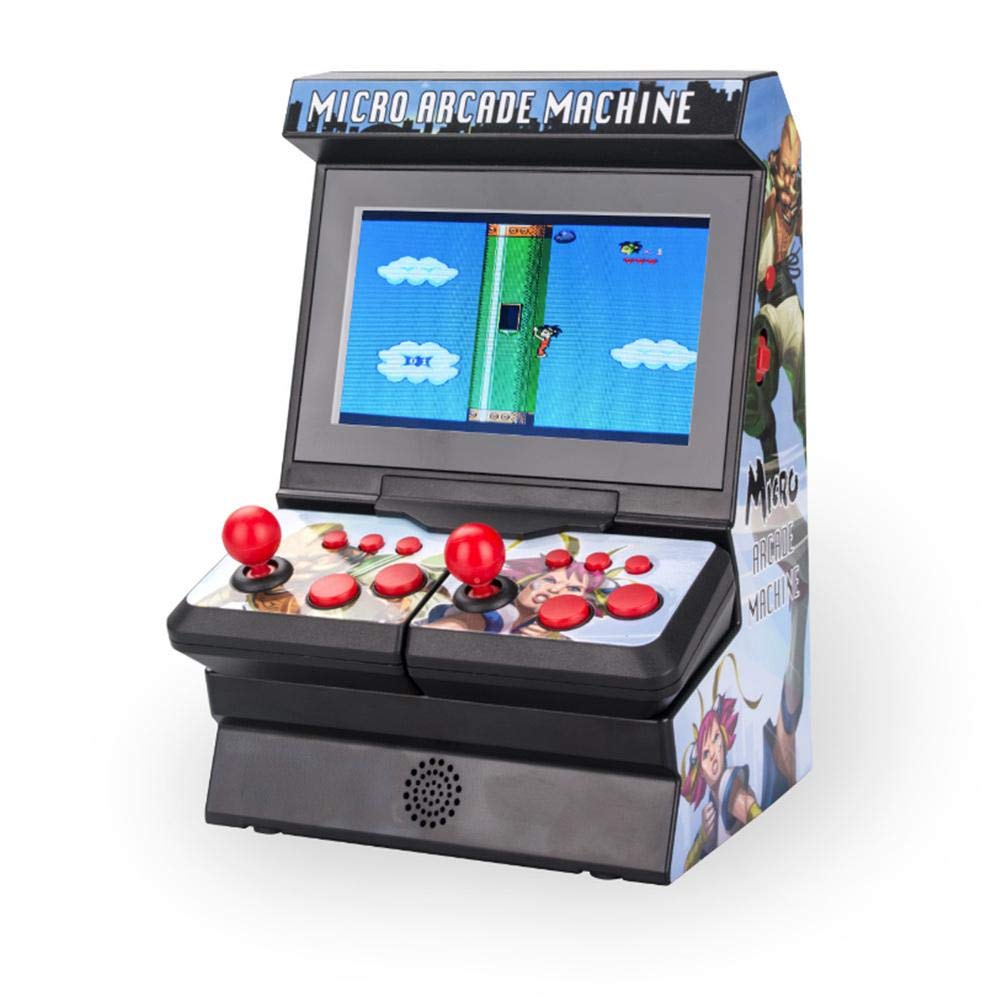 8-Bit 4,3 Pollici Mini Console di Gioco Arcade Classica Senza Fili, 2 Persone Che Giocano a Mano Macchina da Gioco Arcade per Bambini, Amici