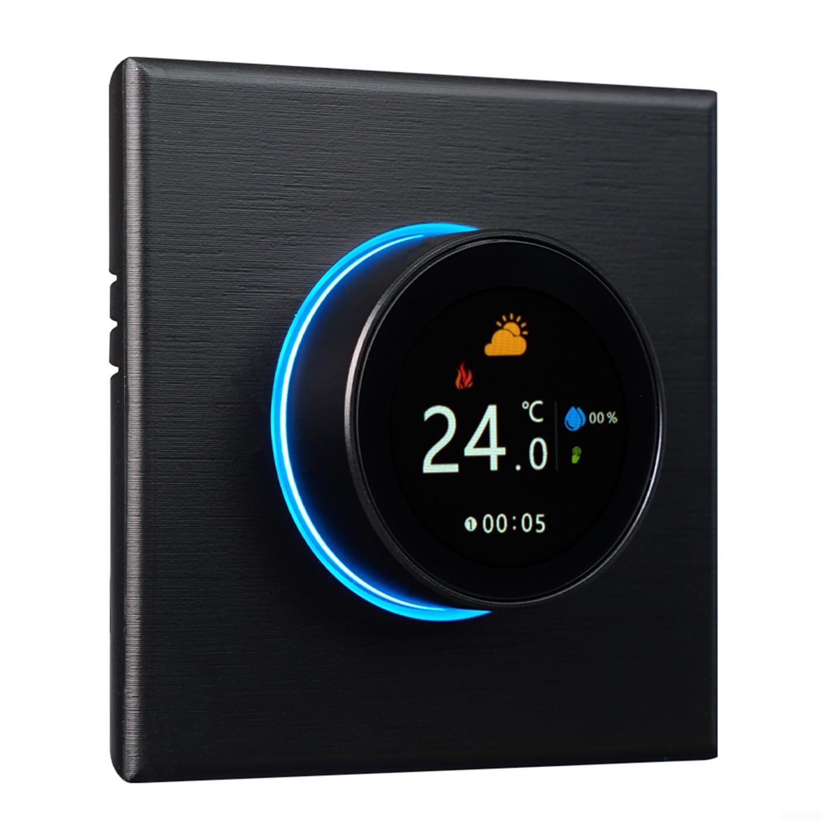 Oniissy Oniissy Active Heating and Hot Water Thermostat Without Professional Installation, WiFi Smart Digital Floor Heating Thermostat App Timing Knob Constant Temperature(GC: Water/Gas Boiler, 5A)