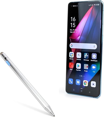 BoxWave - Lápiz óptico compatible con Oppo Find X3 Pro, AccuPoint Active Stylus, lápiz óptico electrónico con punta ultra fina para Oppo Find X3