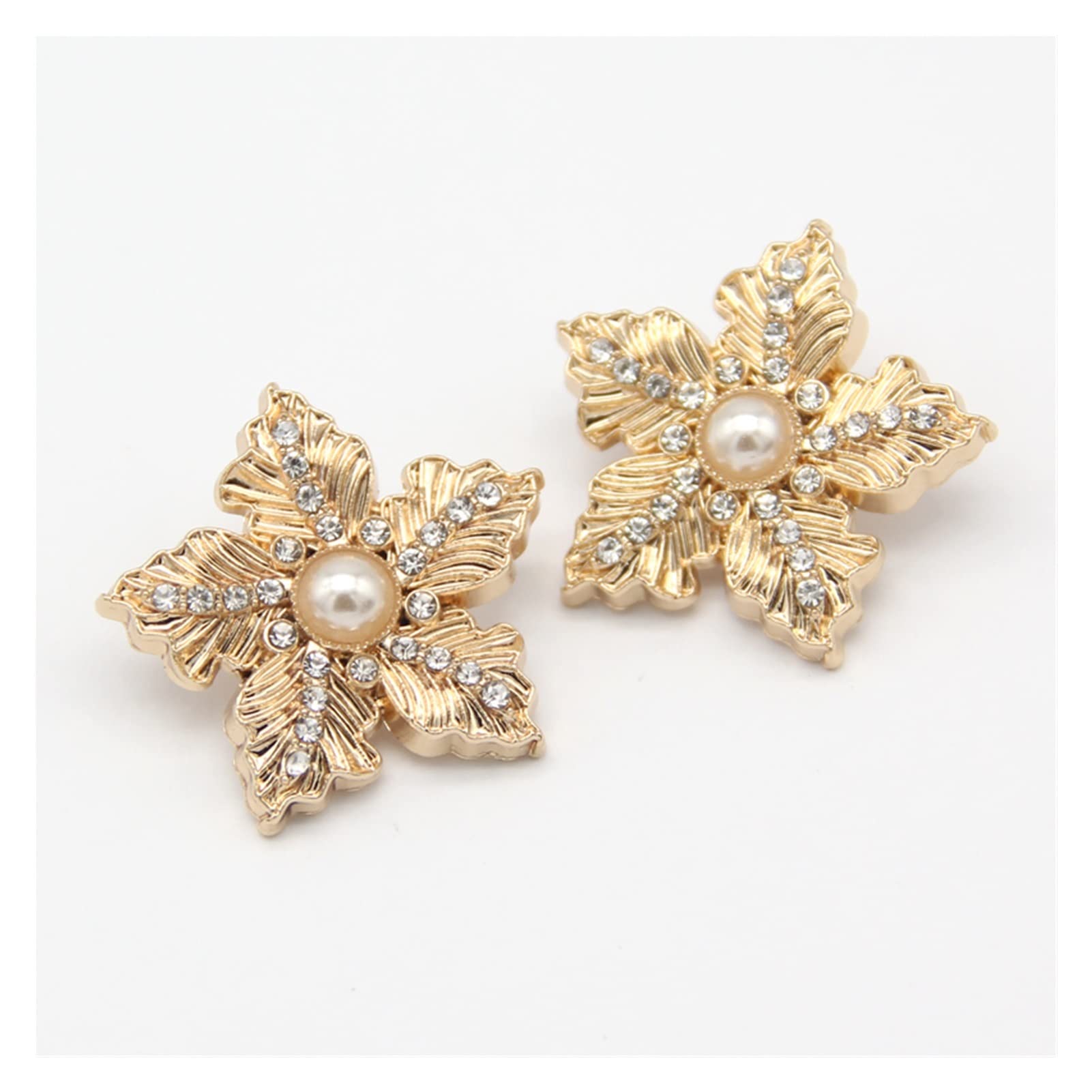Boutons de couture en strass fleur de neige pour création premium