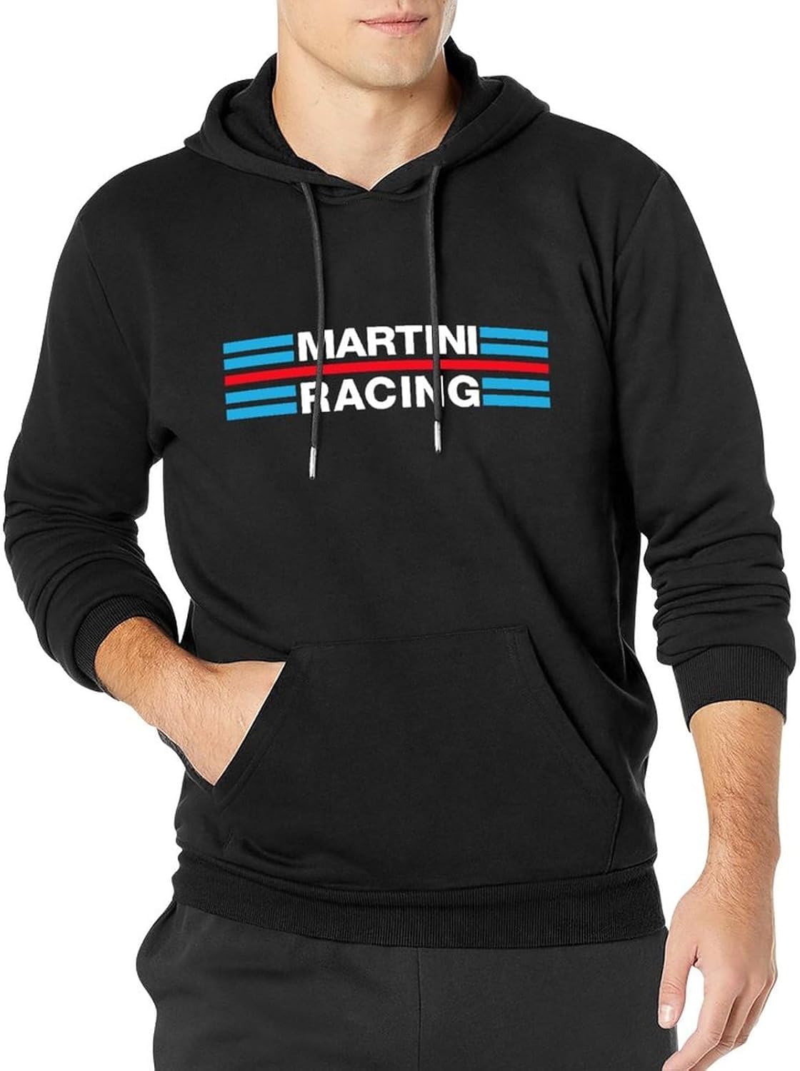Noche Black Retro Martini Racing Hoody Vintage Car Cotton S