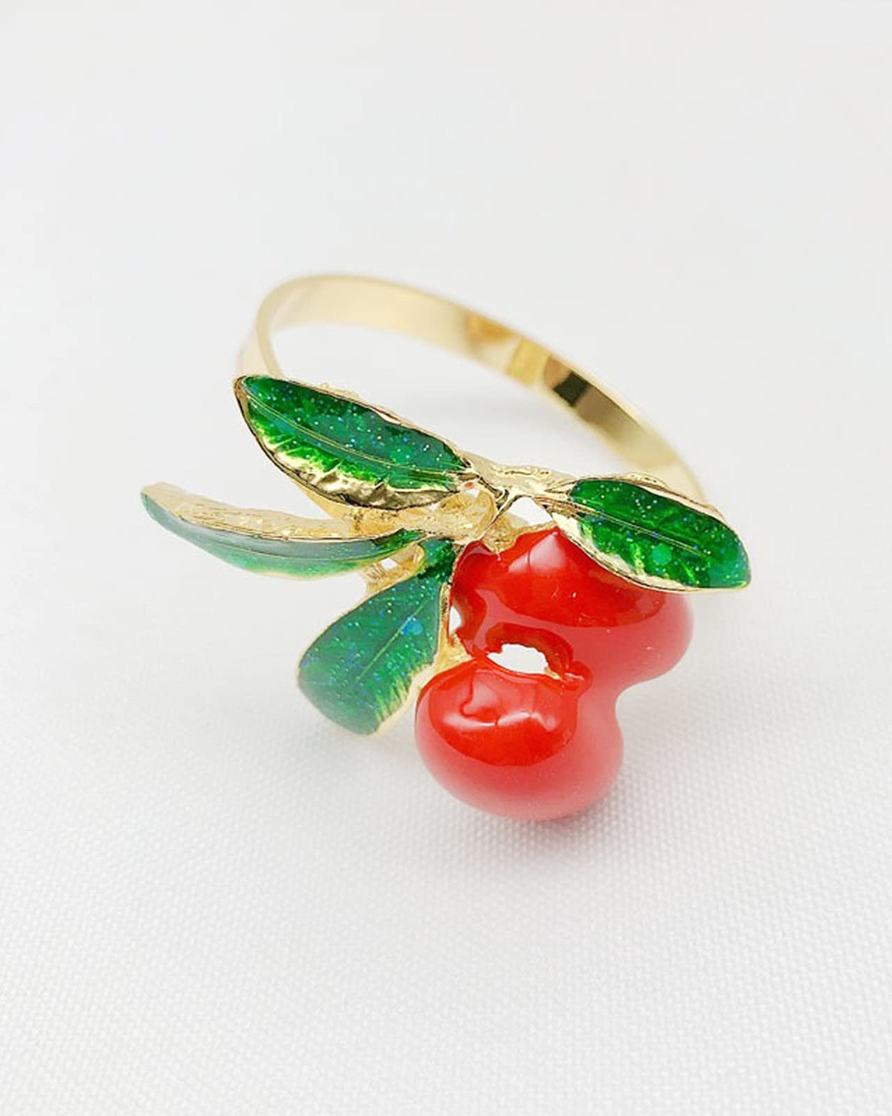 HEMOTON Set 6 Portatovaglioli A Frutta - Fibbie Per Tovaglioli Tropicali Per Matrimoni - Foto 8