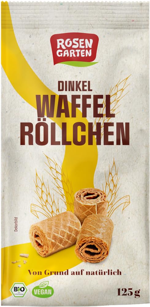 Dinkel-Waffelröllchen Natur 18 x 125 g
