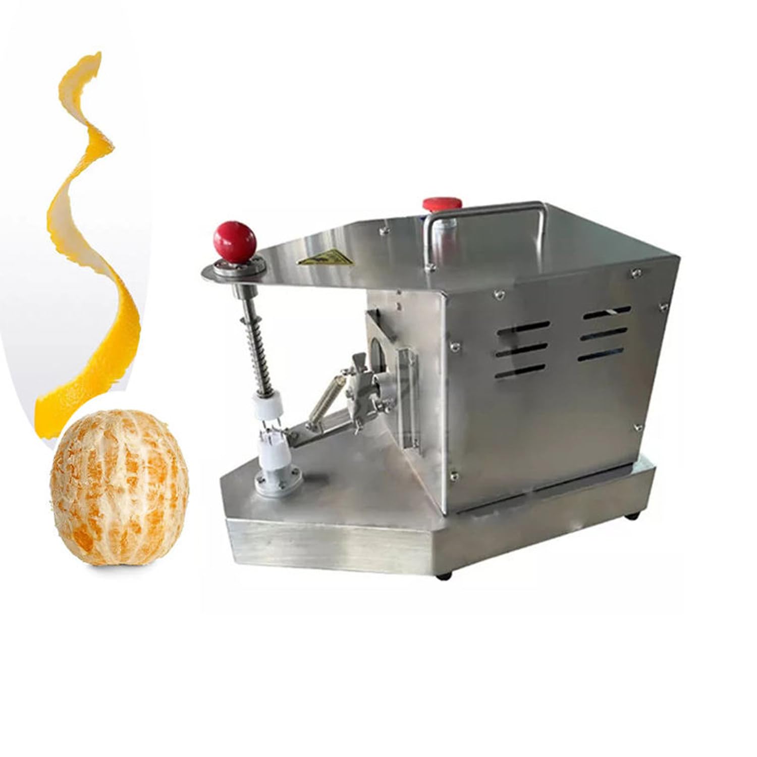 Acero Inoxidable, Orange Peeler Profesional - Pelador electrico Patatas, Naranjas, Tomates, Kiwis, Melocotones y demas Frutas o Verduras, Comercial con Altura Ajustable, 500 Unidades/Hora