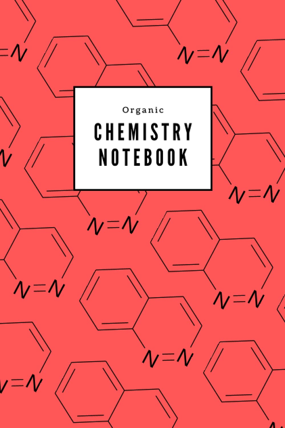 Red Organic Chemistry Hexagon Graph Paper Notebook: Perfect for Drawing Organic Chem Structures (6x9 120 Pages)
