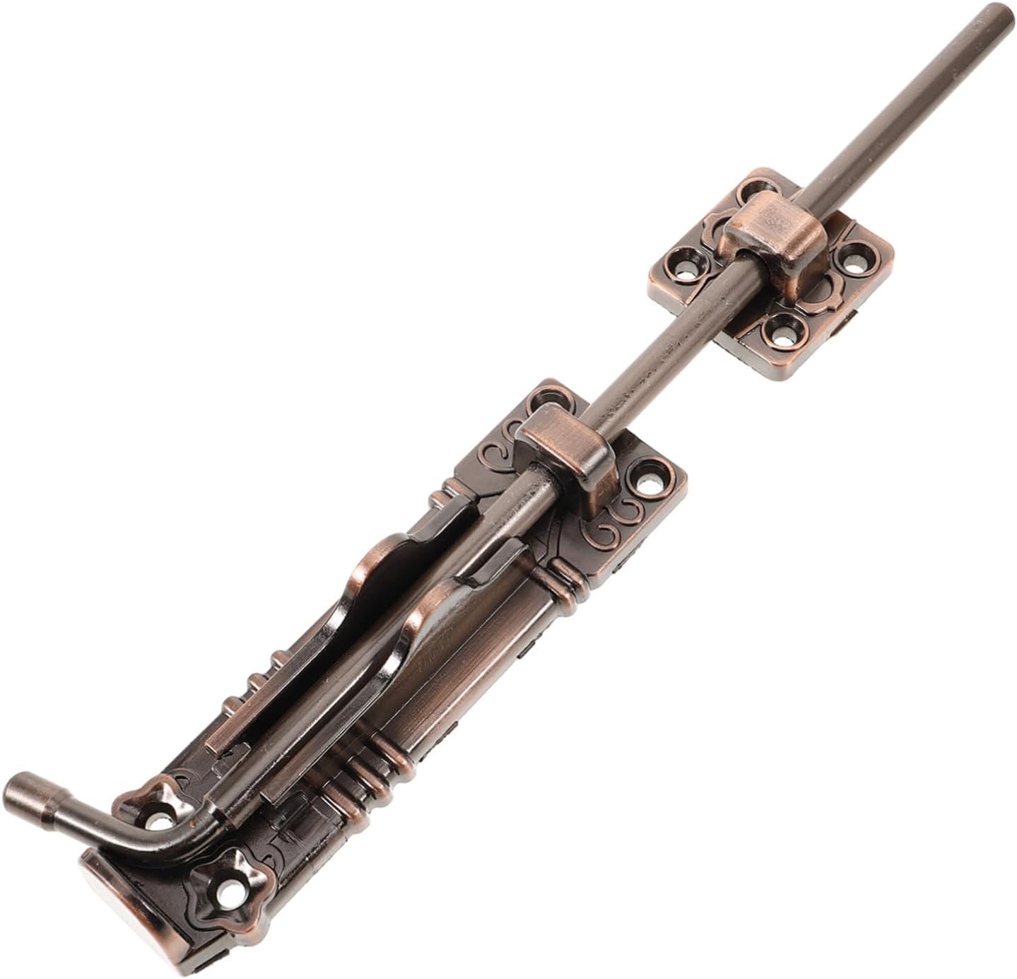 Zinc Alloy Door Security Latch for Double Swing Doors Easy Install Ground Bolt for Gates Durable Mechanism for Garden and Villa Use