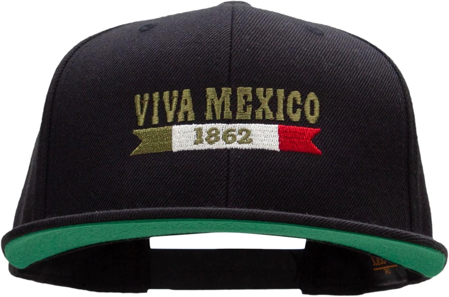 e4Hats.com Mexican Independence Embroidered Wool Blend Prostyle Snapback