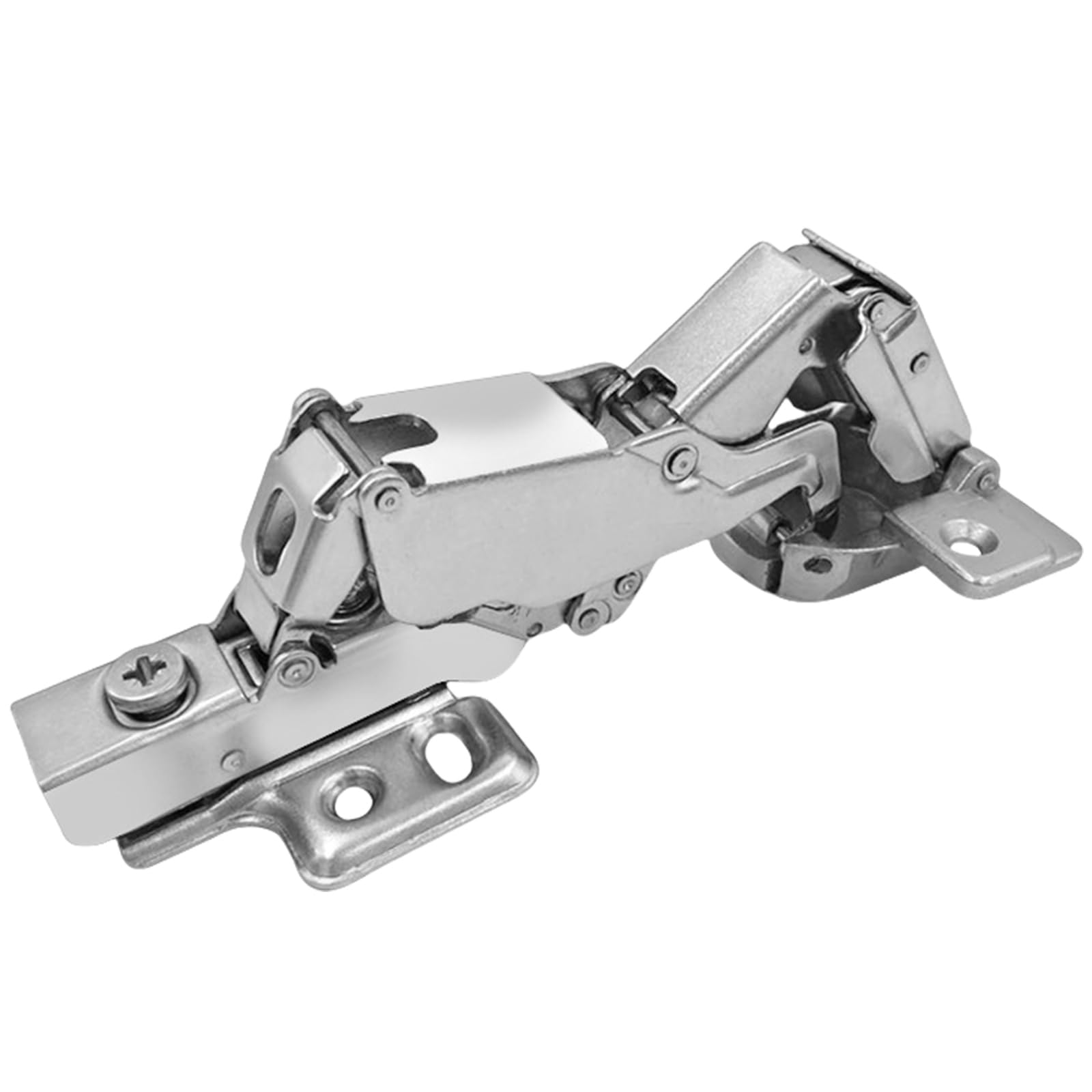 Angles Soft Close Cabinet Hinges 165 Degree 0 Protrusion Quick Install Door Hinges with Mounting Plate for House Adjustable Mounting Plate