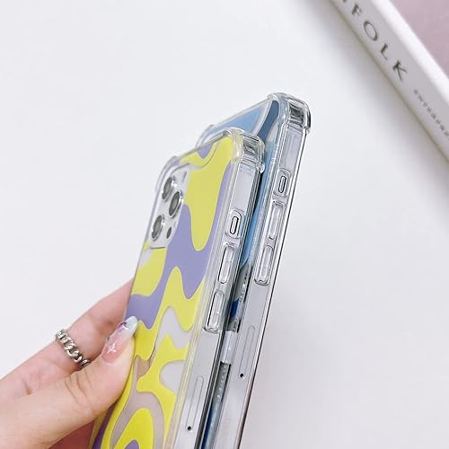 Miniatura 5 de Ginkgonut Funda compatible con iPhone 11 Pro Max, diseño ondulado simple y moderno para mujeres y niñas, funda de TPU suave + protección de