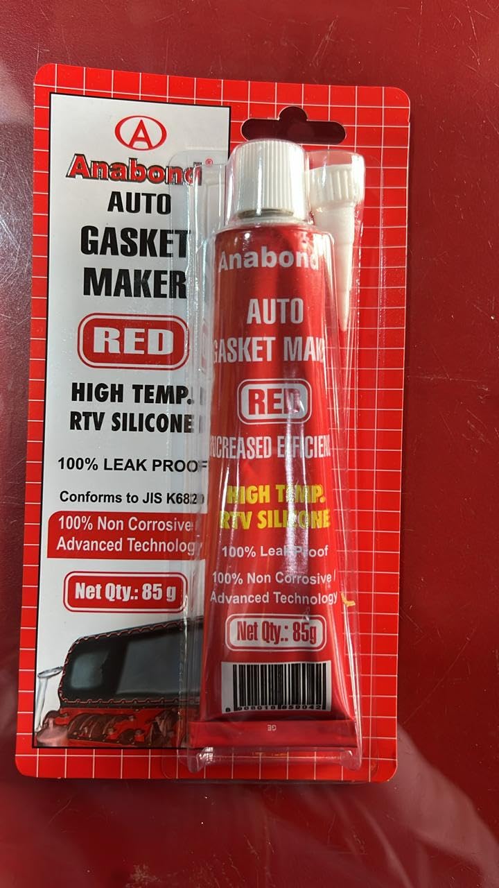 Patel Enterprise Anabond AN7125 Gasket Maker Red - 85 GMS - High Temp. RTV Silicon| Automotive RTV Silicone Gasket Maker |Best for Flange Joint for Automobiles and Leack Proof Joints Pack of 1