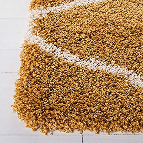Image of Shaggy Carpet for Living Room 10X14 FEET Fluffy Plush Area Rug, Thick Fur Floor Carpet Modern Cozy Rug for Home Decor, Kids Room Bedside Hall, Durable Comfortable Shaggy Rug (Gold)