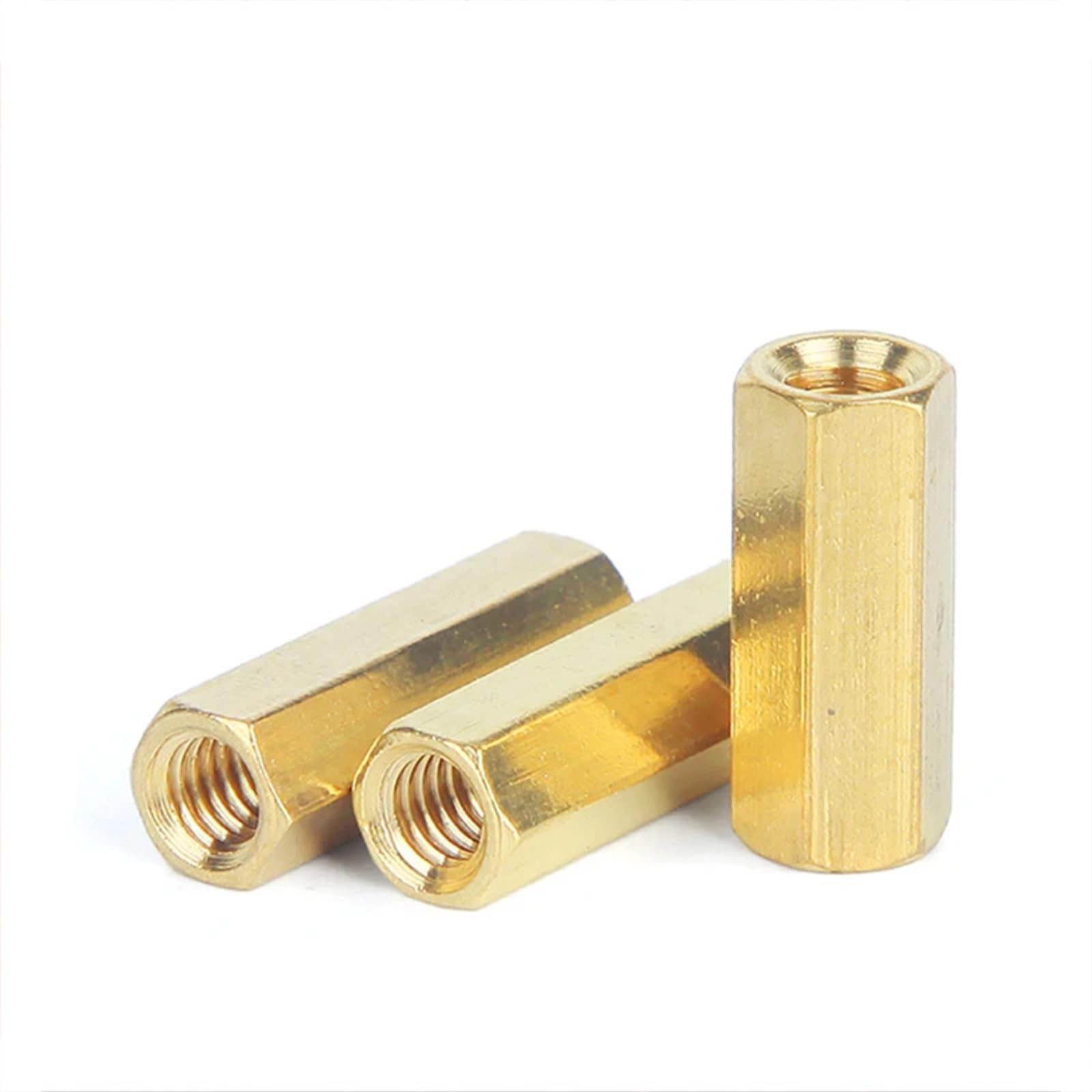 50 Pz/100 Pz/Lotto M3x31-100Mm Femmina In Ottone Distanziatore Esagonale Distanziali Esagonale Pilastro Testa Piatta Filettatura Interna Perno In Ottone Isolamento Colonna M3x55 (100PCS)