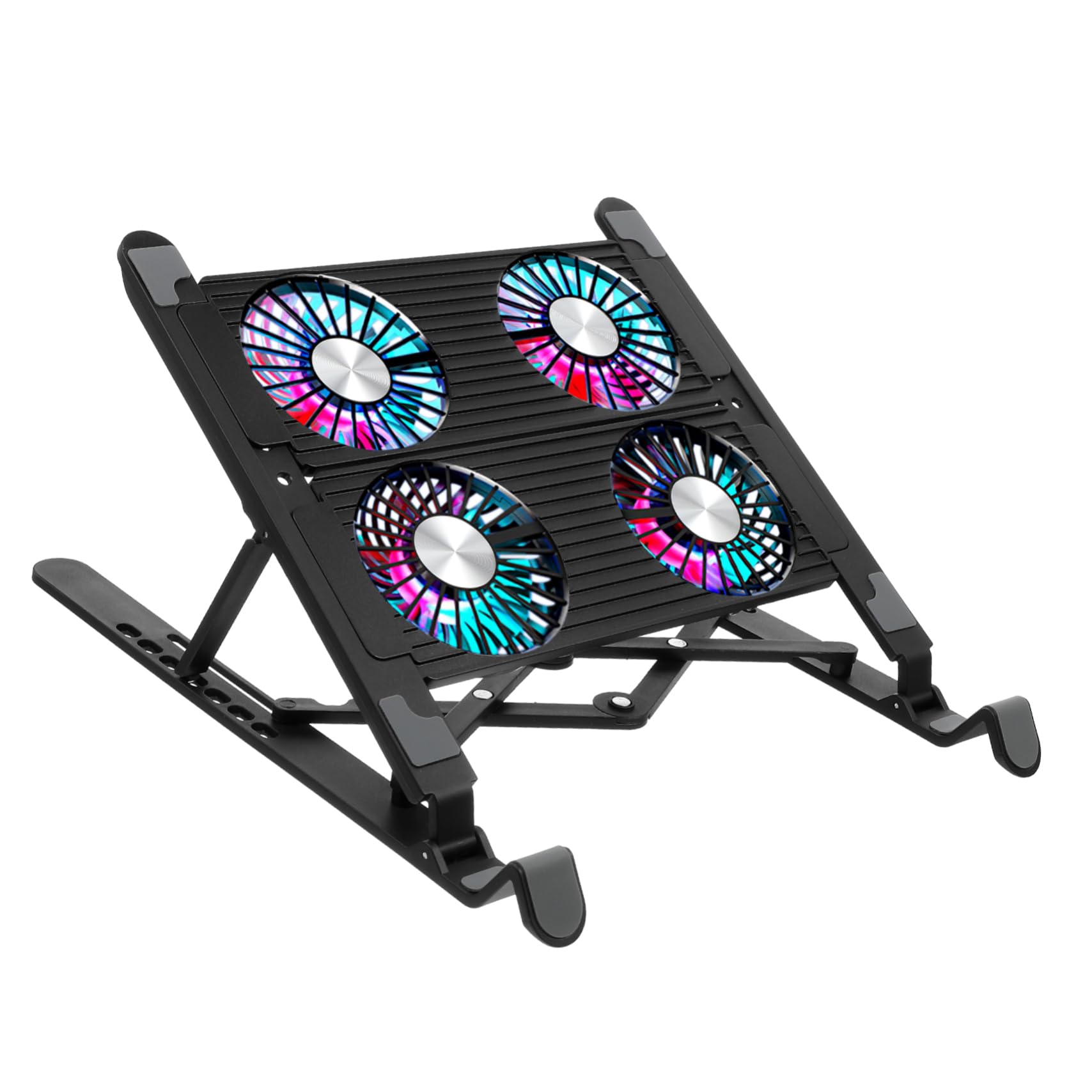 Soporte De Refrigeración para Portátil Ventilador Base Antideslizante Compatible Múltiples para Escritorio y Uso Diario