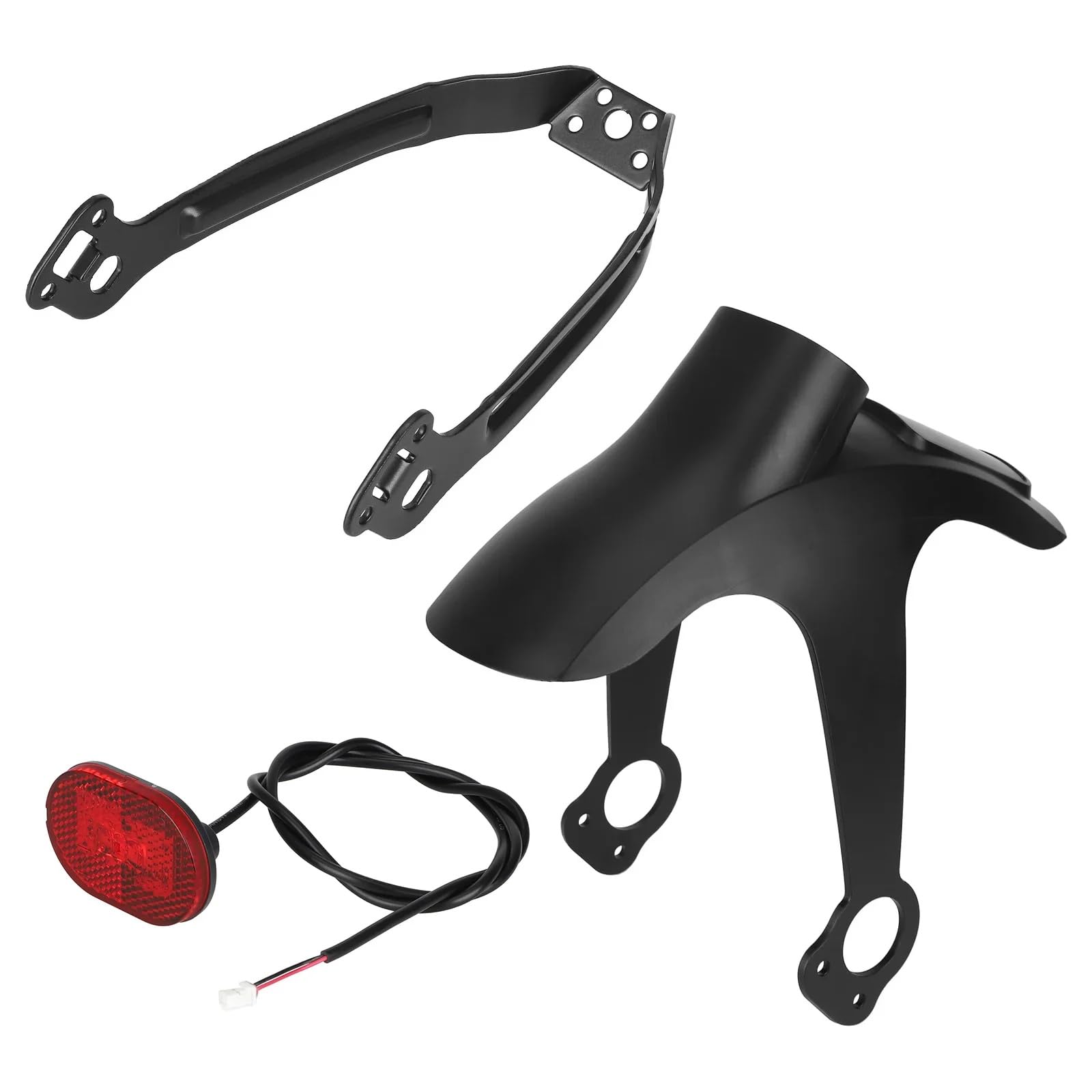 Garde-boue arrière pour trottinette électrique Xiaomi 6 | Accessoires de rechange avec feu arrière, support anti-éclaboussures, feu arrière LED