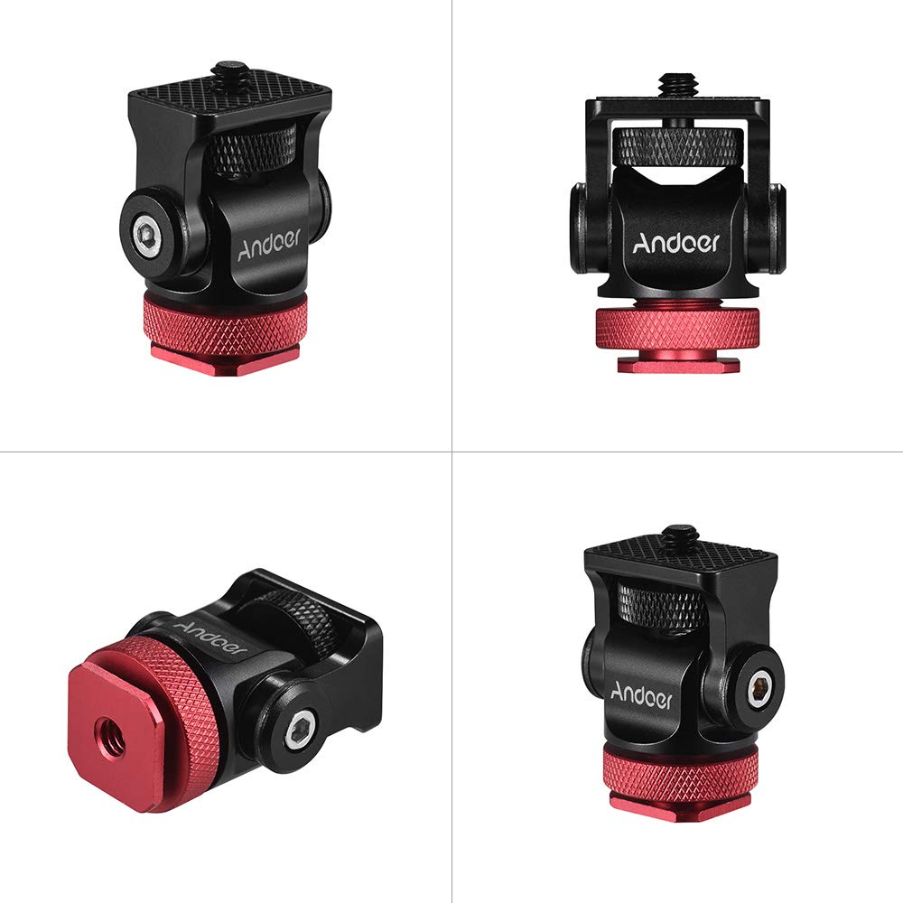 SMALLRIG Mini Ball Head 2 Stück mit Cold Shoe Adapter für DSLR Monitor - 2059