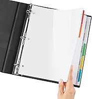 Vista 8 de AVERY Clear Easy View - Separadores de plástico duraderos, 5 pestañas (16740), multicolor (paquete de 2)