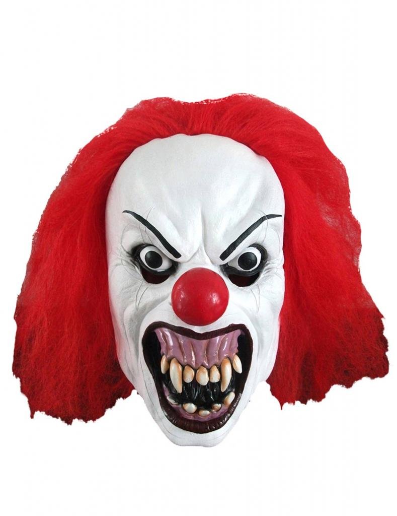 Snarling Terror Clown Mask Adult Latex Mask Halloween Fancy Dress Party
