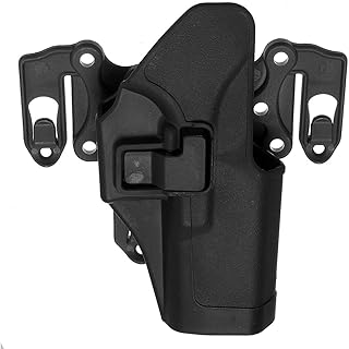 Right Waist Hand Belt Holster With Molle Platform For Glock 17 18 19 22 23 31 - Black