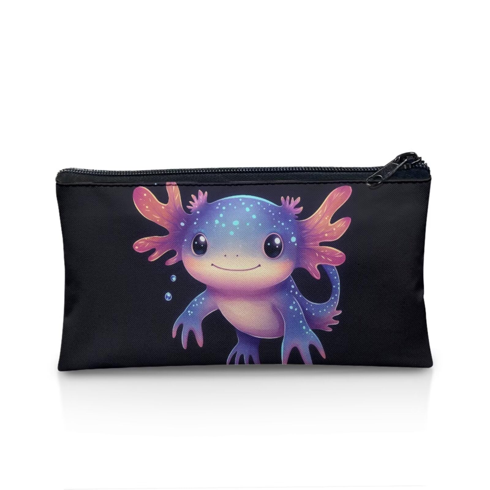 POLERO Axolotl Pencil Case for Girls Slim School Pencil Pouch Kawaii Stationery Supplies Zipper Bag โ image 1
