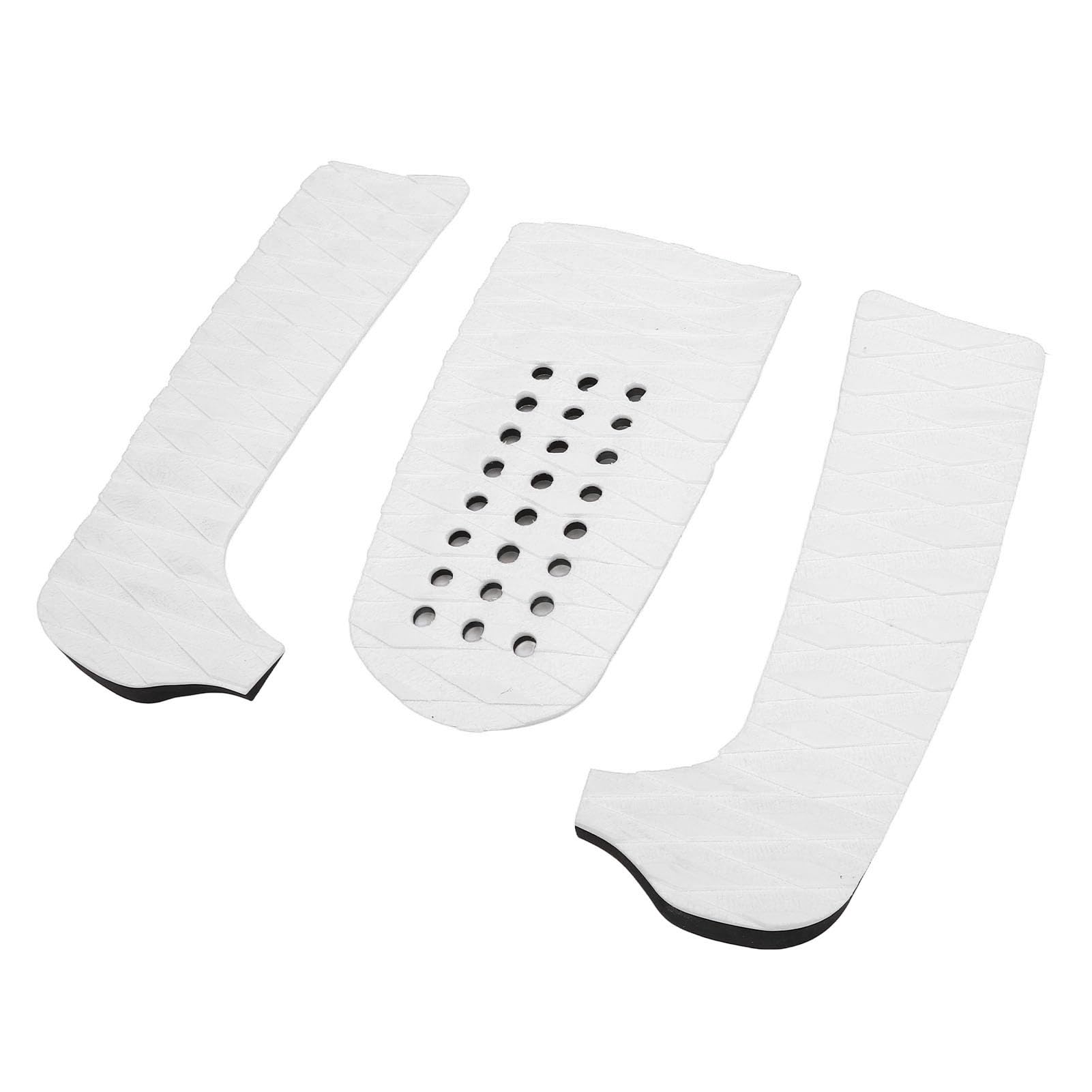 Yosoo Surfboard Traction Pads Anti Slip Front Deck EVA Grip 3PCS for Paddleboard Longboard Shortboard (White)