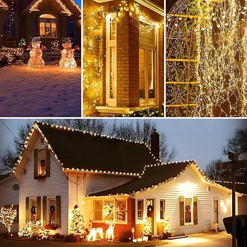 Albelt 4-Pack 33Ft 100 Led Fairy Lights Battery Operated With Remote & Timer, Waterproof Twinkle String Lights Outdoor Indoor 8 Modes For Bedroom Classroom Dorm Diy Christmas Party Garden Tree thumb #2