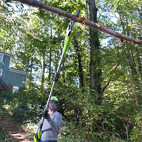 Greenworks 8.5' 40V Cordless Pole Saw, 2.0 AH Battery Included 20672