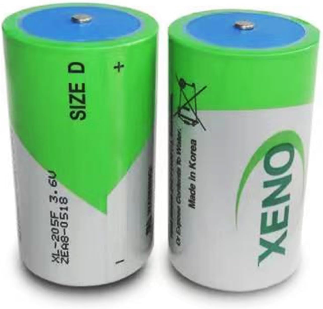 XL-205F D-Cell 19000mAh 3.6V Lithium LiSOCI2 Battery, Replacement for XL-205F, Tadiran TL-4930, TL-5930, LS33600C, Vitzro SB-D02, 2PCS