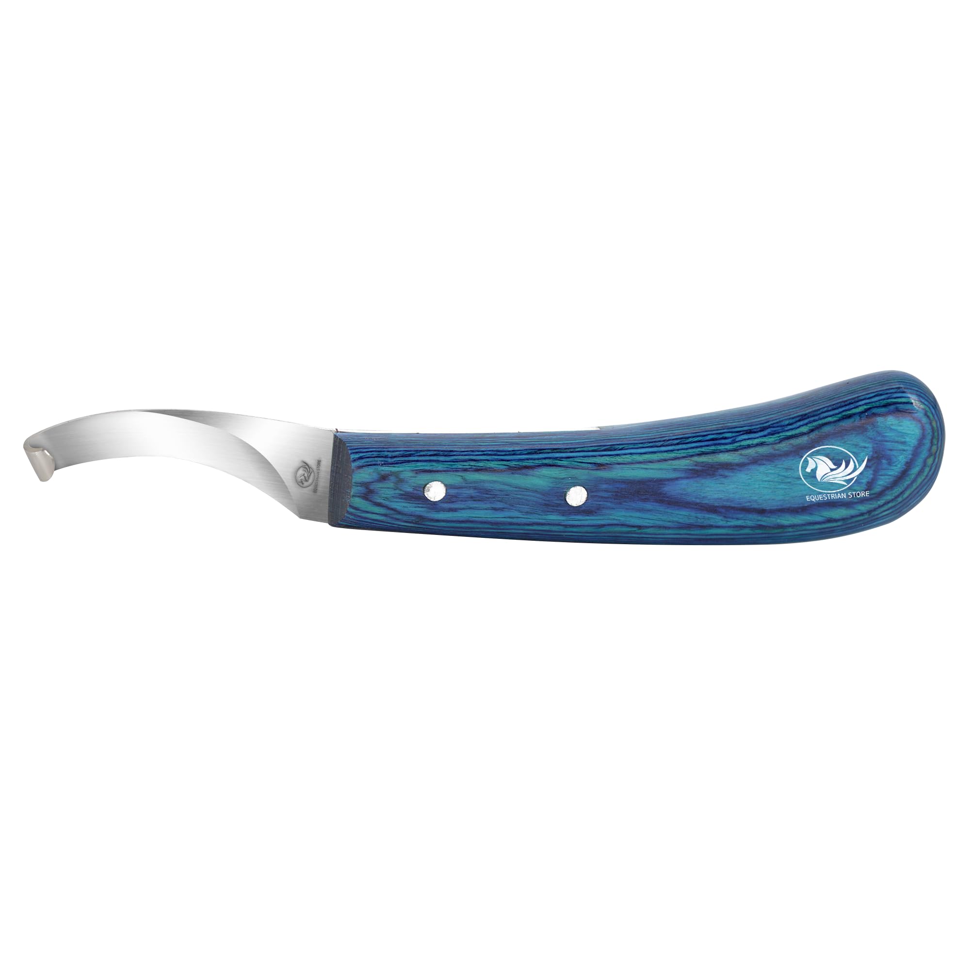 EQUESTRIAN STORE Double-Edged J2 Stainless Steel Hoof Trimming Loop Knife with Sheet Handle - Versatile Farrier Tool for Horse & Cow Hoof Care, Ideal for Farriers & Horse Owners. (FLK-08) (HKR-1R)