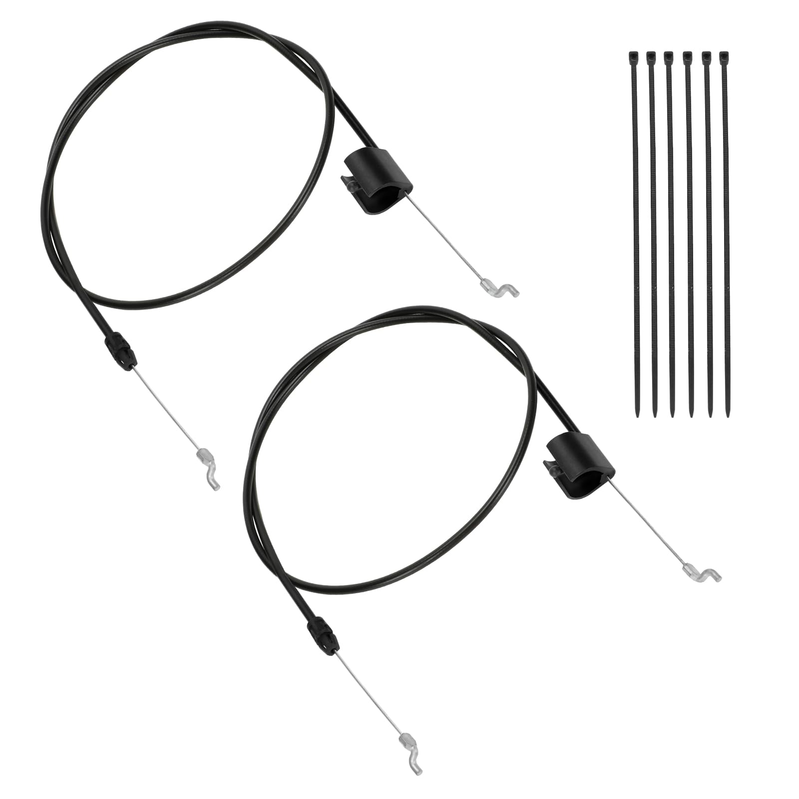 HIAORS 183281 Engine Zone Control Cable, 532183281 Lawn Mower Throttle Cable for Craftsman 917 Husqvarna Poulan Pro Rotary Roper Sears Push Gas Lawnmower Replacement Parts 198463 532198463 (2 Pack)