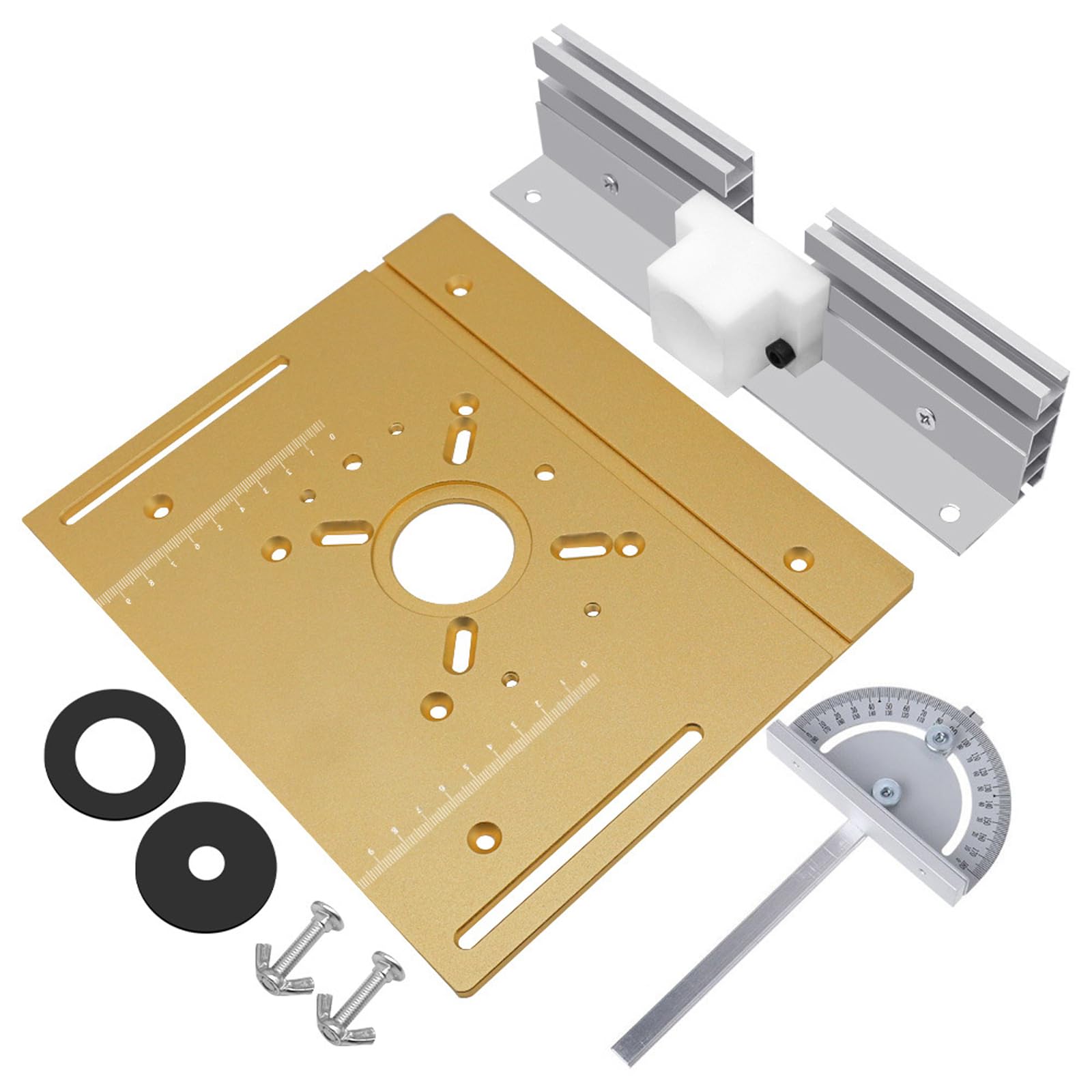Placa de inserción de mesa elevadora de enrutador, base de elevación de aluminio para mesa de trabajo, bancos de trabajo de carpintero
