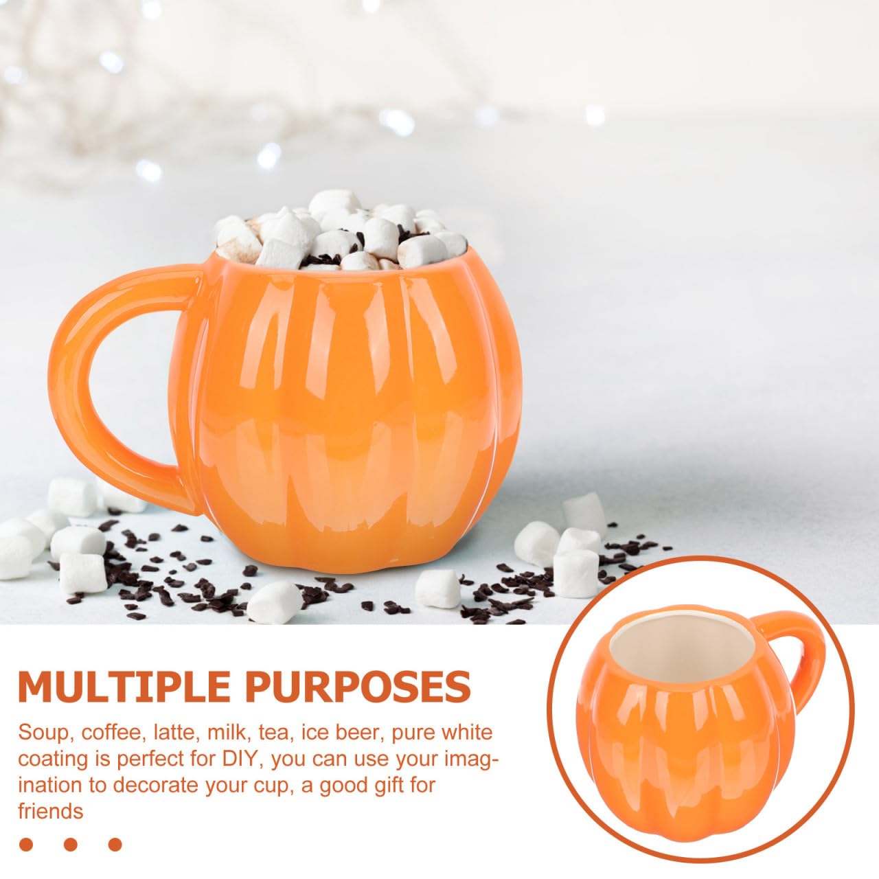 2 tazas de café de cerámica de calabaza de Halloween, tazas de café de cerámica, taza de , taza de otoño divertida para , mujeres y hombres (500 ml)