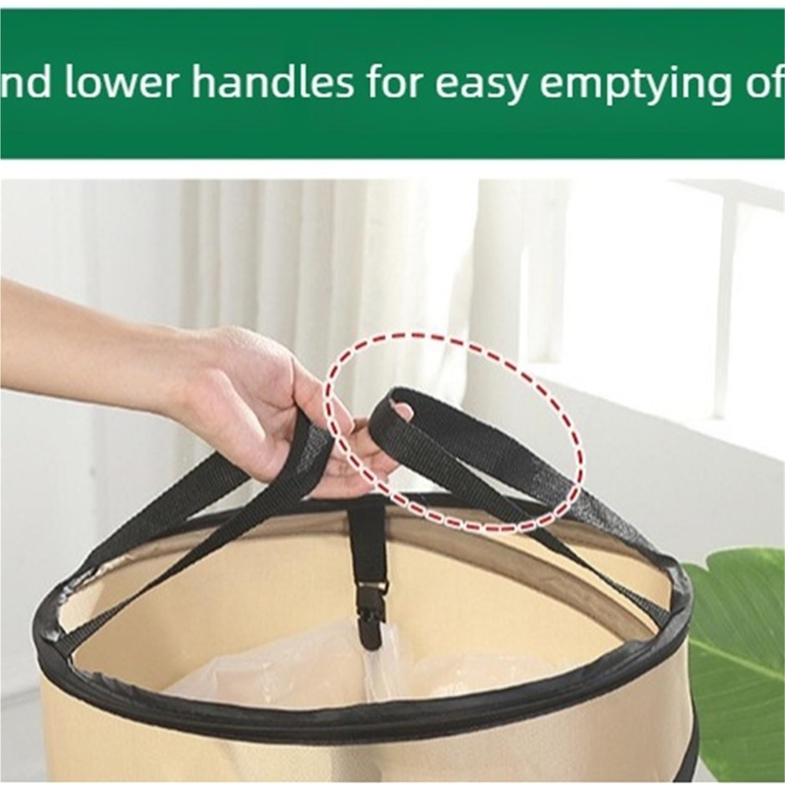 Bolsa para Residuos de Jardín Contenedor de basura plegable portátil for acampar