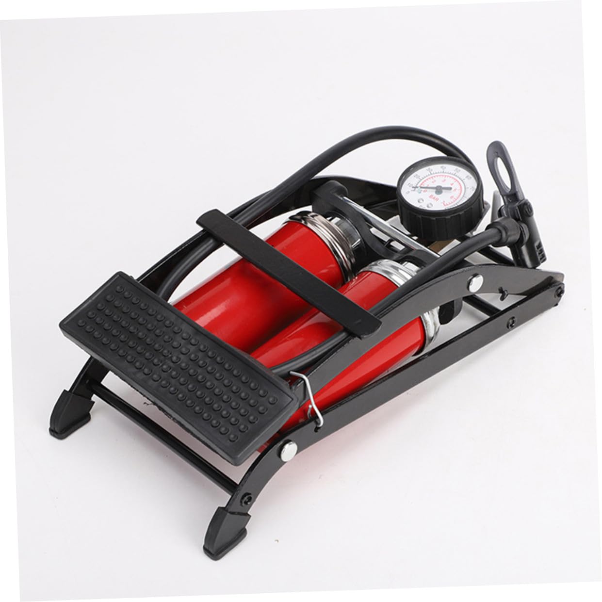 UKCOCO Fußpumpe für Fahrrad tragbare Luft Inflator Fahrräder Mini-Fußpumpe Pedalluftpumpe Luftdruck der Pedale Fahrrad Luftdruck