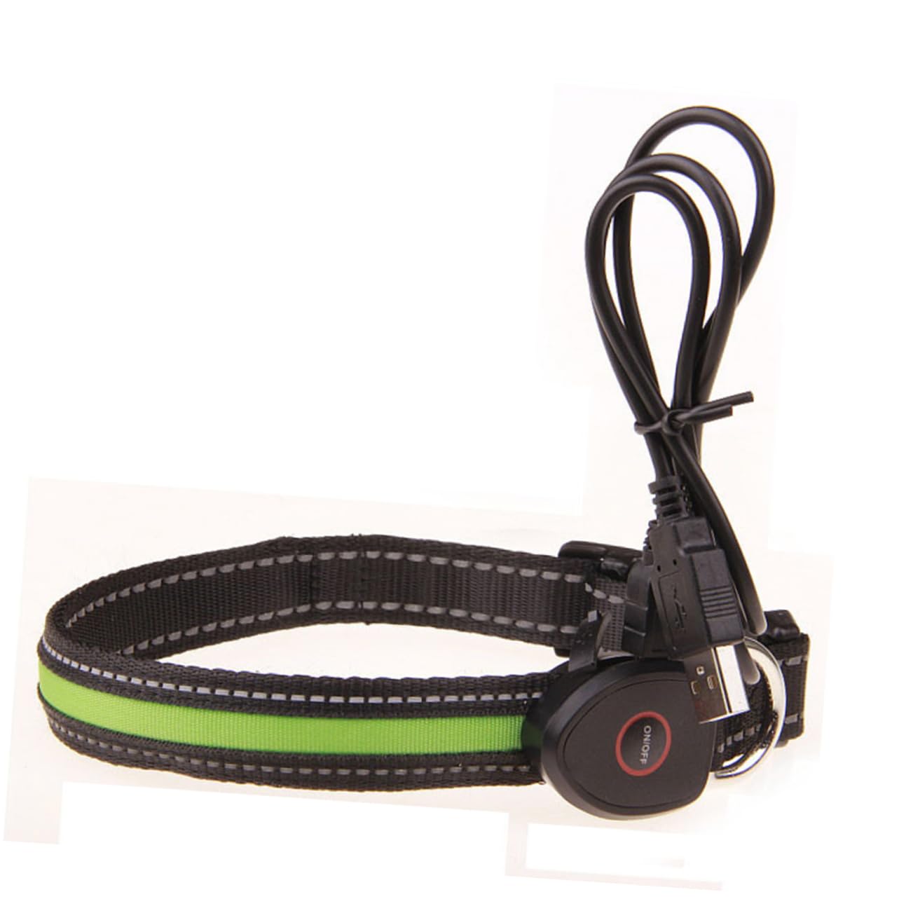 Kisangel Lot De 3 Colliers Lumineux LED Rechargeables pour Chien pour La Marche Nocturne Taille Réglable